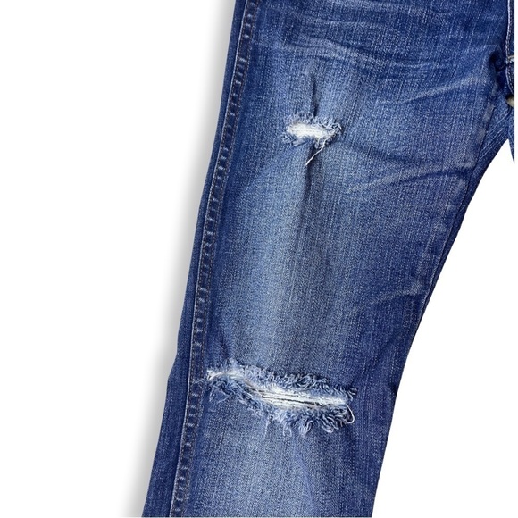 Madewell Distressed 9” High Riser Blue Jeans - Size 26 - Picture 6 of 11